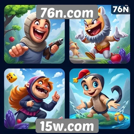 Exploração dos jogos disponíveis no site 76n.com