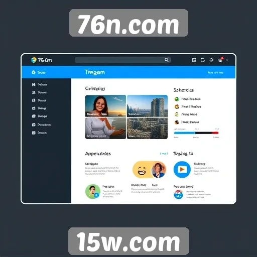 Explorando a interface do usuário de 76n.com
